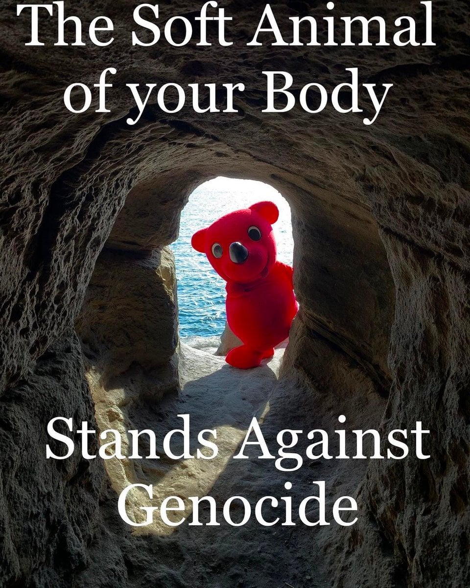 the soft animal of your body stands against genocide